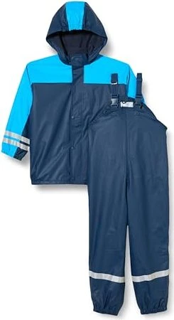 Playshoes Regen Anzug mit Fleece Futter Matschanzug marine (Junior)
