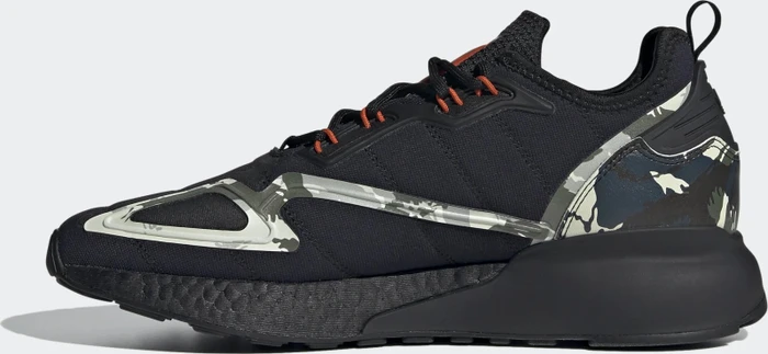 adidas ZX 2K Boost core black/collegiate orange (Herren)
