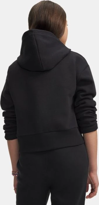 Under Armour Rival Fleece Crop Hoodie schwarz/weiß (Junior)