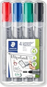 Staedtler Lumocolor Flipchartmarker 356 sortiert, 4er-Set