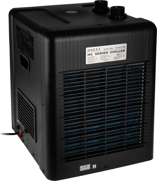 Hailea HC Series 250A Aquarienkühler, Durchlaufkühler mit Kompressor, 100-, schwarz