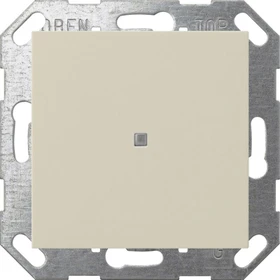 Gira System 55 Taster mit Wippe 1fach, cremeweiß glänzend