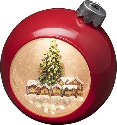 Konstsmide Motiv Weihnachtsbaumkuge l rot LED 1x warmweiß