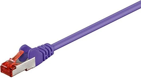 goobay Patchkabel, Cat6, S/FTP, RJ-45/RJ-45, 0.5m, violett