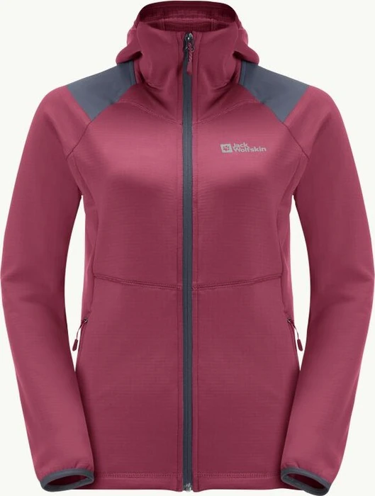 Jack Wolfskin Kolbenberg Hooded FZ Jacke sangria red (Damen)