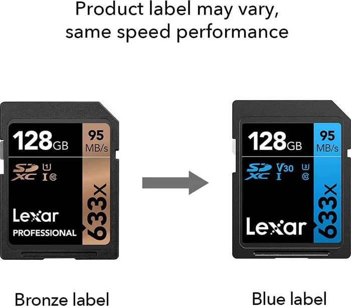 Lexar Professional 633x R95/W45 128GB, UHS-I U3, Class 10