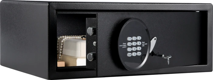 Olympia Olymp GOsafe H195 Tresor, schwarz, Schlüsselschloss/elektronisches Zahlenschloss