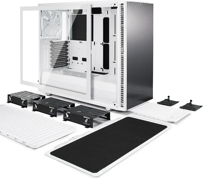 Fractal Design Define S2 White, Glasfenster, schallgedämmt