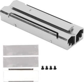 M.2 2280 Alu, doppelseitige Kühler mit Luftkanälen für SSDs, Schraubmontage, grau (verschiedene Markenbezeichnungen)