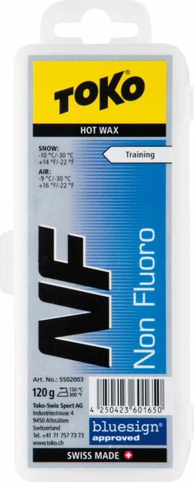 Toko NF Hot Wax 120g Wachs blau
