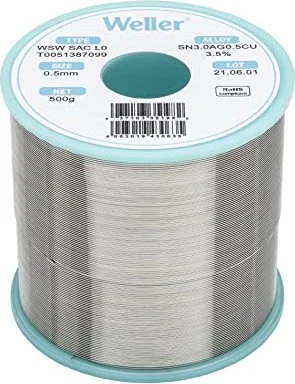Weller WSW SAC L0 Lötzinn 0.5mm, 500g