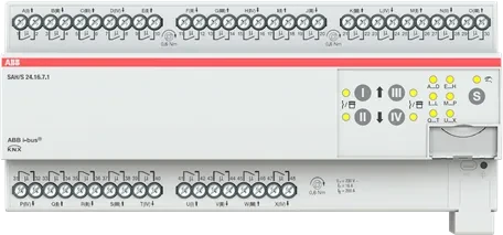 ABB SAH/S24.16.7.1 Schalt-/Jalousieaktor 24-fach, 230V, 16A, 12TE REG, Schaltaktor