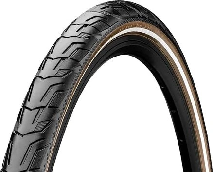 Continental Ride City 28x1.75" Reifen black/brown reflex