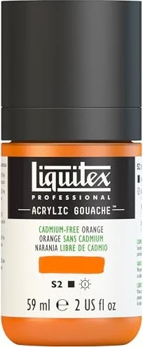 Liquitex Professional Acrylic Gouache cadmium-free orange, 59ml