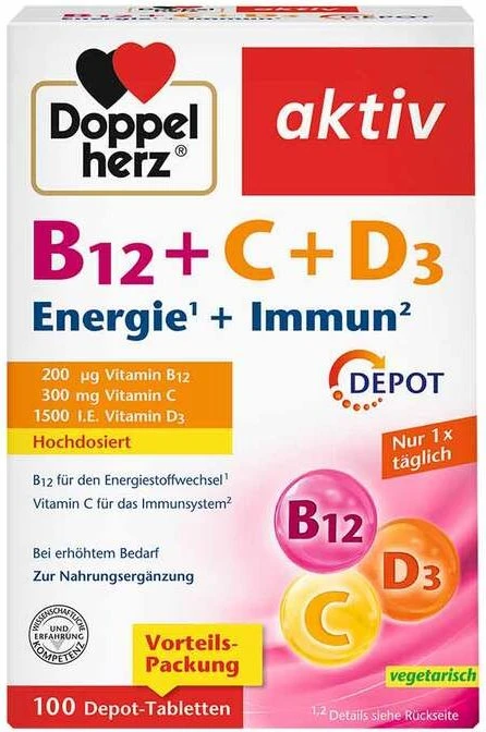 Doppelherz Magnesium 400 + B1 + B6 + B12 + Folsäure