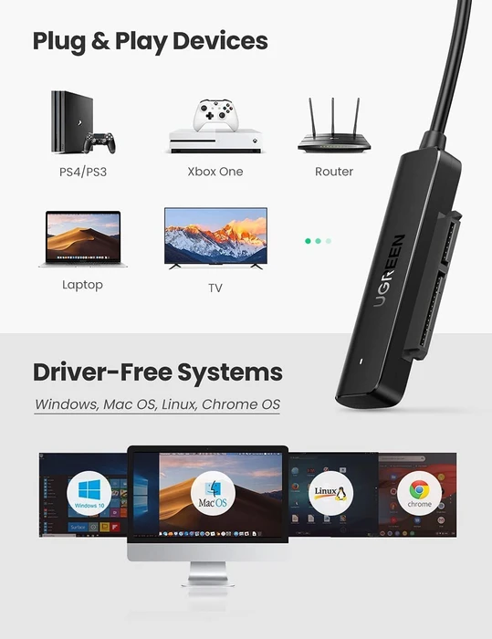 Ugreen USB 3.0 auf SATA Adapter