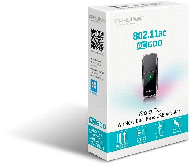 TP-Link AC600 DualBand, 2.4GHz/5GHz WLAN, USB-A 2.0 [Stecker]