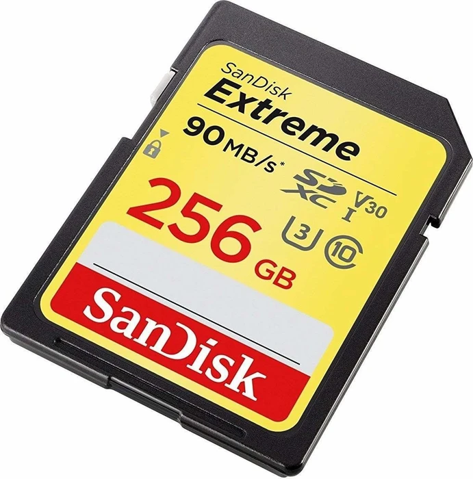 SanDisk Extreme R90/W60 256GB, UHS-I U3, Class 10