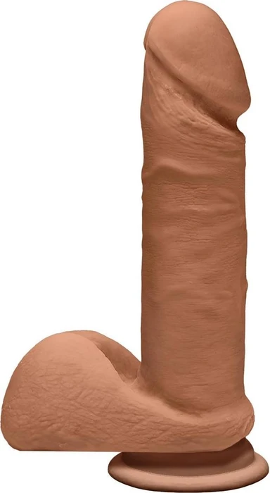 Doc Johnson The D Perfect D Ultraskyn 7" with Balls caramel