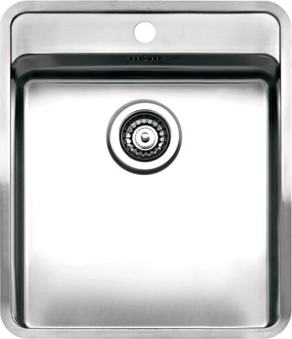Reginox Ohio 40x40 (L) Tapwing OKG Einbau Becken mittig edelstahl