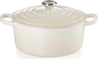 Le Creuset Signature Gusseisen Bräter rund 22cm 3.3l meringue