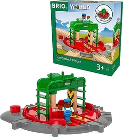 BRIO Lok-Drehscheibe mit Kontrollbrücke