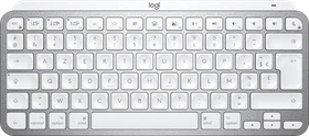 Logitech MX Keys Mini for Mac, LEDs weiß, Logi Bolt, Pale Gray, weiß/grau, USB/Bluetooth, FR