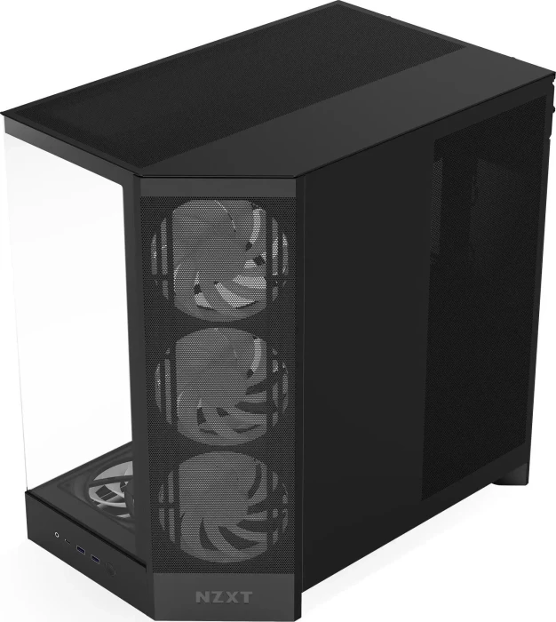 NZXT H9 Flow RGB+ [2025] Black, schwarz, Glasfenster