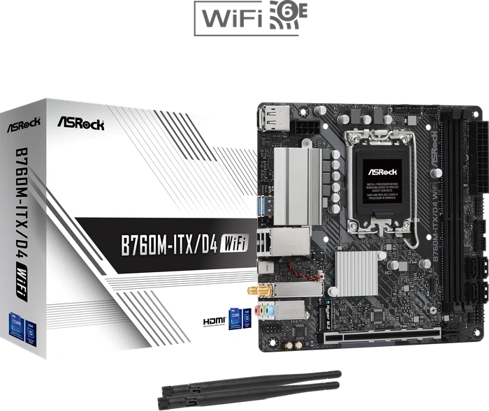 ASRock B760M-ITX/D4 WiFi (Intel 1700)