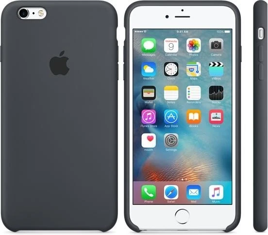 Apple Silikon Case für iPhone 6s dunkelgrau