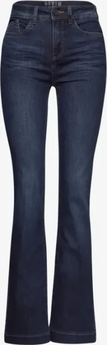 Street One Bootcut Jeans dark indigo/slightly washed (Damen)