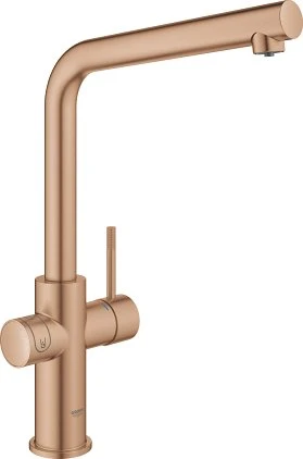 Grohe Blue Home Starter Set L-Auslauf warm sunset gebürstet