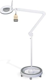 Lumeno LED Lupenleuchte 8615, 5 Dioptrien, 2.25x, mit Rollstativ weiß