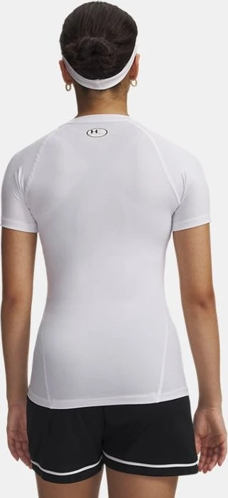 Under Armour HeatGear Armour Kompressionsshirt kurzarm white/halo gray (Damen)