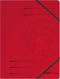 Herlitz Sammelmappe Colorspan mit Eckspanner, A4, rot, 5er-Pack