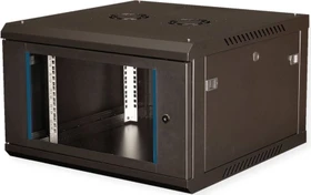 Roline / Secomp Value 19" Wandgehäuse 6HE, Flatpack, Sicherheitsglastür, IP20, RAL 9005, 600mm tief