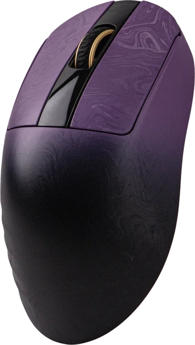 Epomaker Carbonis 8KHz Wireless Gaming Mouse, Black Purple, USB/Bluetooth