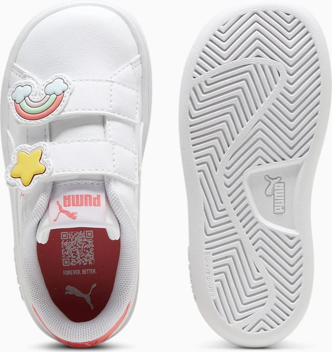 Puma Smash 3.0 Badges puma white/passionfruit (Junior)