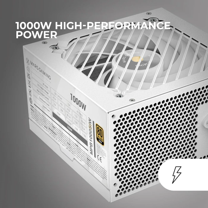 Mars Gaming MPB1000SIW weiß 1000W, ATX 2.4
