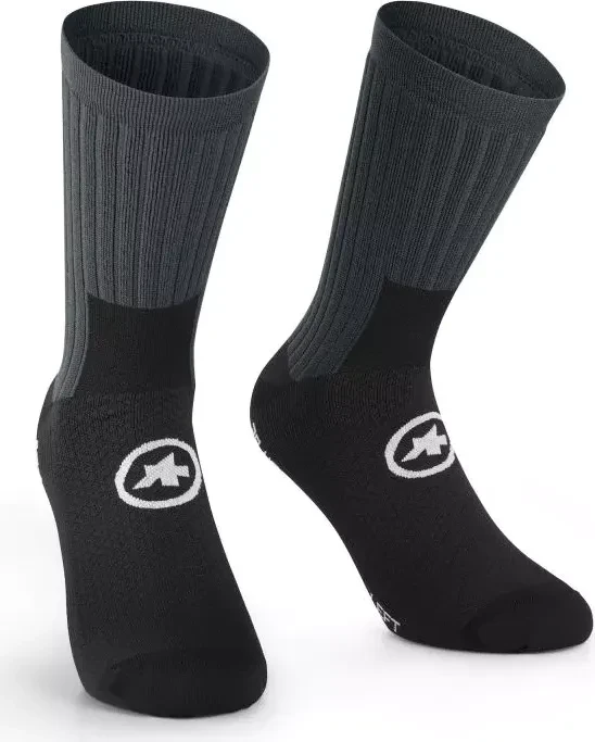 Assos Trail Sock T3 Fahrradsocken torpedo grey