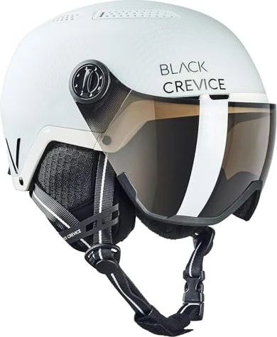 Black Crevice Chamonix Helm carbon white carbon/black