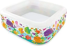 Intex Clearview Aquarium Planschbecken quadratisch 159x159x50cm