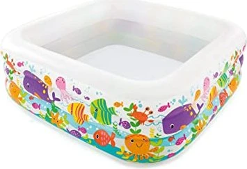 Intex Clearview Aquarium Planschbecken quadratisch 159x159x50cm