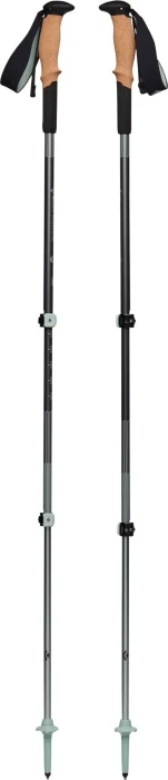 Black Diamond Pursuit Shock Trekkingstöcke steel grey/foam green