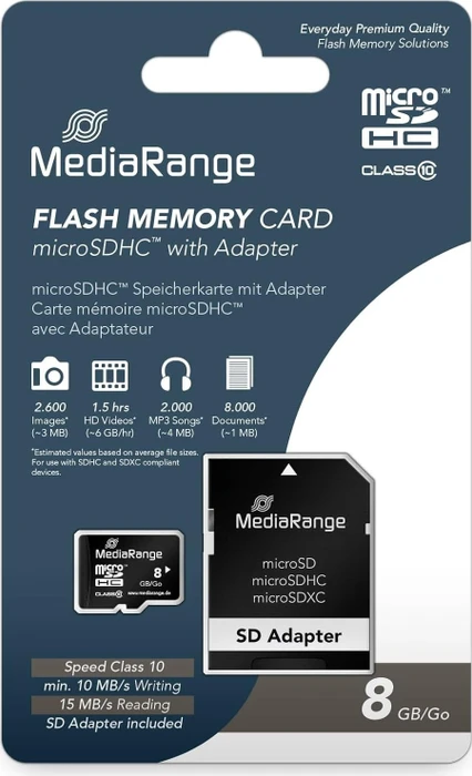 MediaRange R15 8GB Kit, Class 10