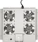 LogiLink Canovate 19" Dachlüftereinsatz, Lüftermodul, 4 Lüfter, grau Vorschaubild