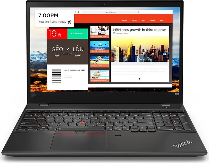 Lenovo ThinkPad T580, Core i5-8250U, 8GB RAM, 256GB SSD, DE