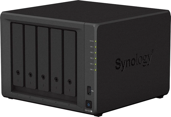 Synology DiskStation DS1522+, 8GB RAM ECC, 4x RJ-45 1000Base-T, 2x USB-A 3.0