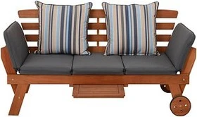Garden Pleasure Rincon Gartenbank braun/grau