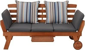 Garden Pleasure Rincon Gartenbank braun/grau